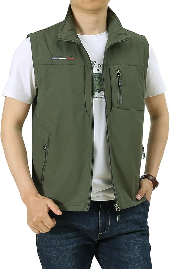 Gihuo Men's Casual Outdoor Lightweight Travel Safari Fishing Vest
