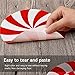 Peppermint Floor Decals Stickers for Christmas Candy Party Decoration 12 Pcs
