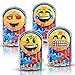 Gamie Assorted Handheld Emoticon Pinball Game - Pack of 24 Materials - Variety of Emoticon Characters - Fashionably Fun Party Favor - Amazing Gift Idea for Boys and Girls Ages 3+