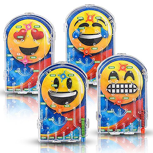 Gamie Assorted Handheld Emoji Pinball Game (Pack of 24) Materials