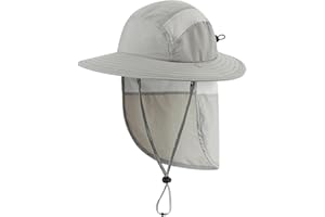 Home Prefer UPF 50+ Boys Sun Hat with Neck Flap Wide Brim Summer Beach Bucket Hat for Boys Girls Toddler Kids Safari Hat