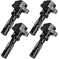 OCPTY Set of 4 Ignition Coils Compatible with OE: UF604 C1685 Fit for Mazda 3 for Mazda 5 2008-2015