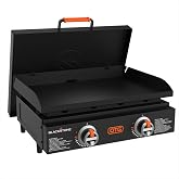 Blackstone OTG Tabletop Griddle with Hard Cover, Dual Heat Zones, 22 Inch | Portable Tabletop Griddle Plate with Hard Cover and Dual Heating Zones for Outdoor Cooking