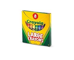 Crayola Large Crayons - Assorted (8 Count), Giant
