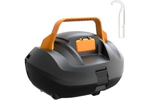 (2025 Upgrade) CoasTeering Cordless Robotic Pool Cleaner with Hook and 120Mins Runtime, Automatic Pool Vacuum for Above Ground Pool up to 850 Sq.ft, with Powerful Suction and Auto-Parking