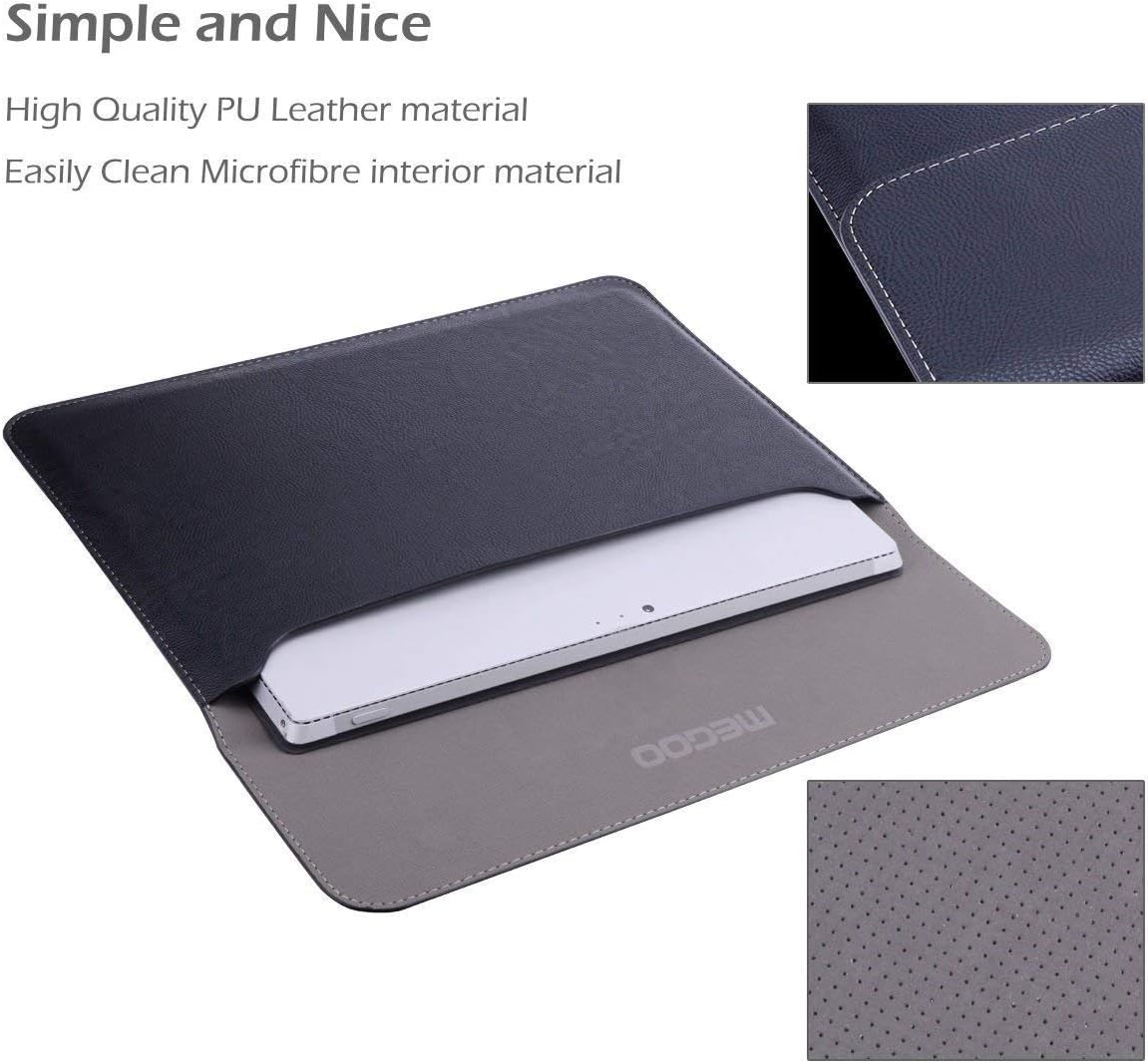 MEGOO Lightweight Leather Sleeve Case Cover for Microsoft Surface Laptop Studio 14.4" / Surface Book 13.5 Inch -Black - Image 5