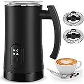 Electric Milk Frother, 4 in 1 Milk Steamer,11.8oz/350ml Automatic Warm and Cold Foam Maker for Coffee,Latte, Cappuccino, Macchiato, Hot Chocolate