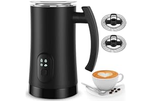 YOYOMAX Electric Milk Frother, 4 in 1 Milk Steamer,11.8oz/350ml Automatic Warm and Cold Foam Maker for Coffee,Latte, Cappuccino, Macchiato, Hot Chocolate