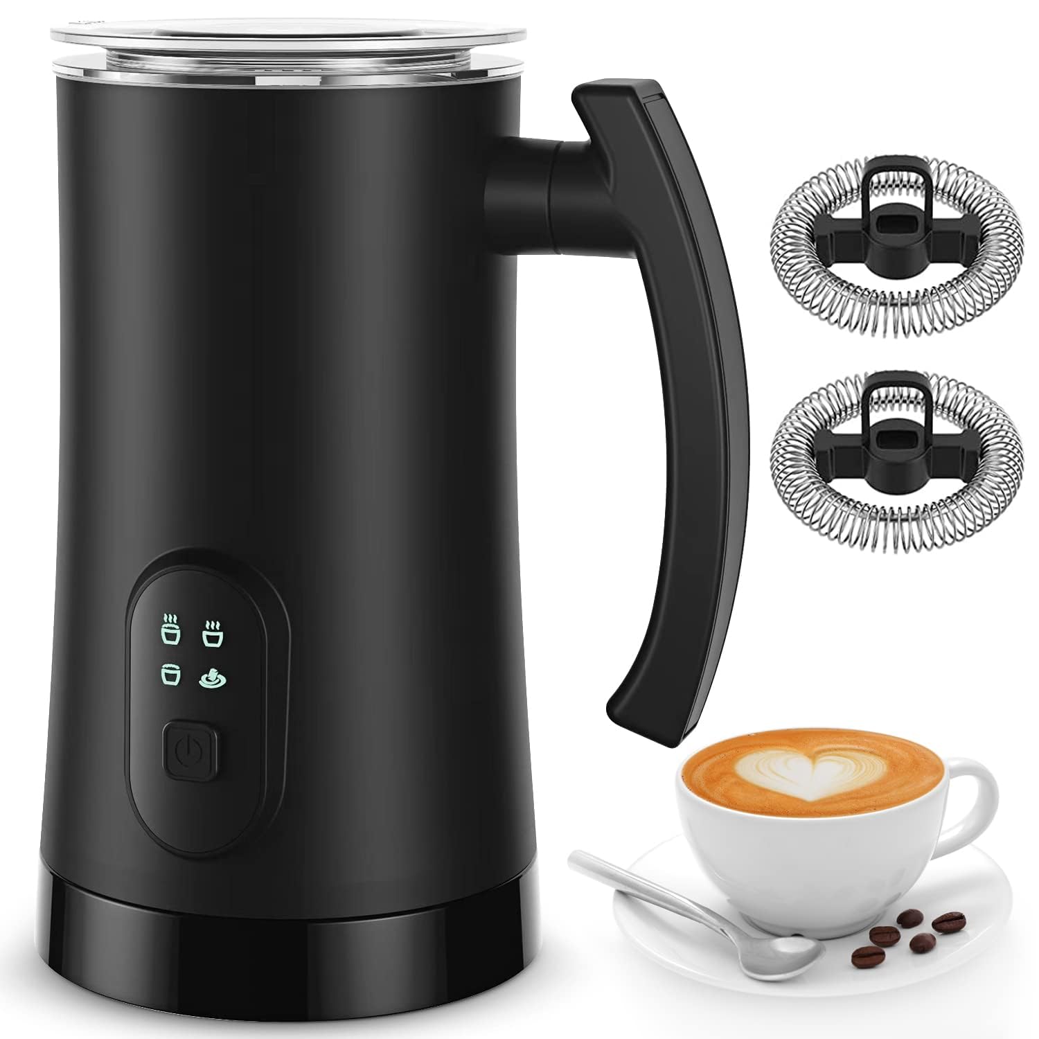 Photo 1 of (missing lid) Electric Milk Frother, 4 in 1 Milk Steamer,11.8oz/350ml Automatic Warm and Cold Foam Maker for Coffee,Latte, Cappuccino, Macchiato, Hot Chocolate