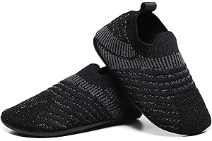 ditont Toddler Boys Girls Indoor House Slippers Lightweight Kids Baby Non-Slip First Walking Home Socks Shoes