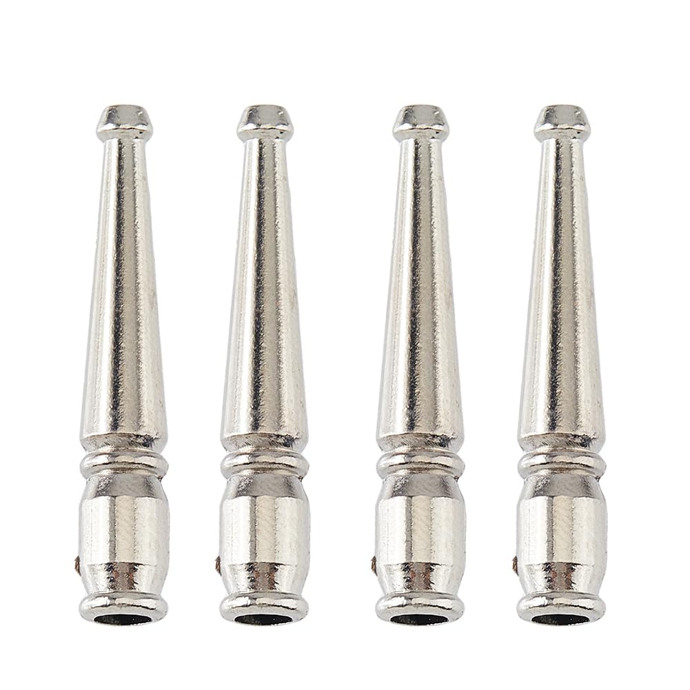 SUPERFINDINGS 4PCS Bolo Tie End Tips Replacement End Caps Bolo Tie Buckle Accessories Alloy Cord End for Bolo Tie Making DIY, 3.7cm, Inner Diameter: 4mm