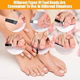 LOPHE 6 Pcs Pedicure Toenail Tools Kit Stainless Steel Ingrown Nail Care view 6