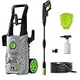 Pressure Washer, 4000PSI 2.6 GPM Max Power Washer with Foam Cannon 23FT Hose PATOOLIO Electric High Pressure Washer for Fence