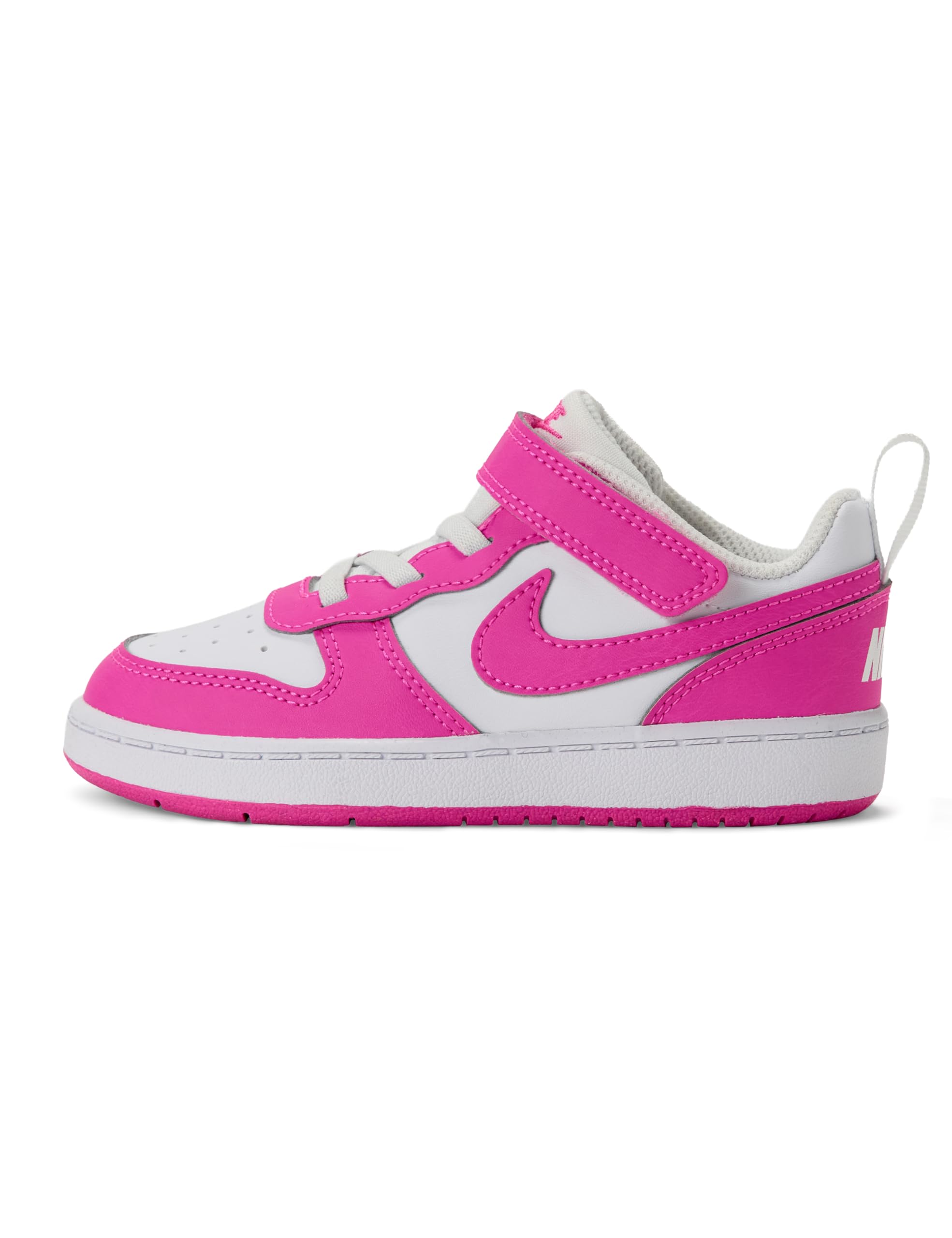 Nike Baby/Toddler Court Borough Low Recraft Shoes, White/Laser Fuchsia, 6C Image