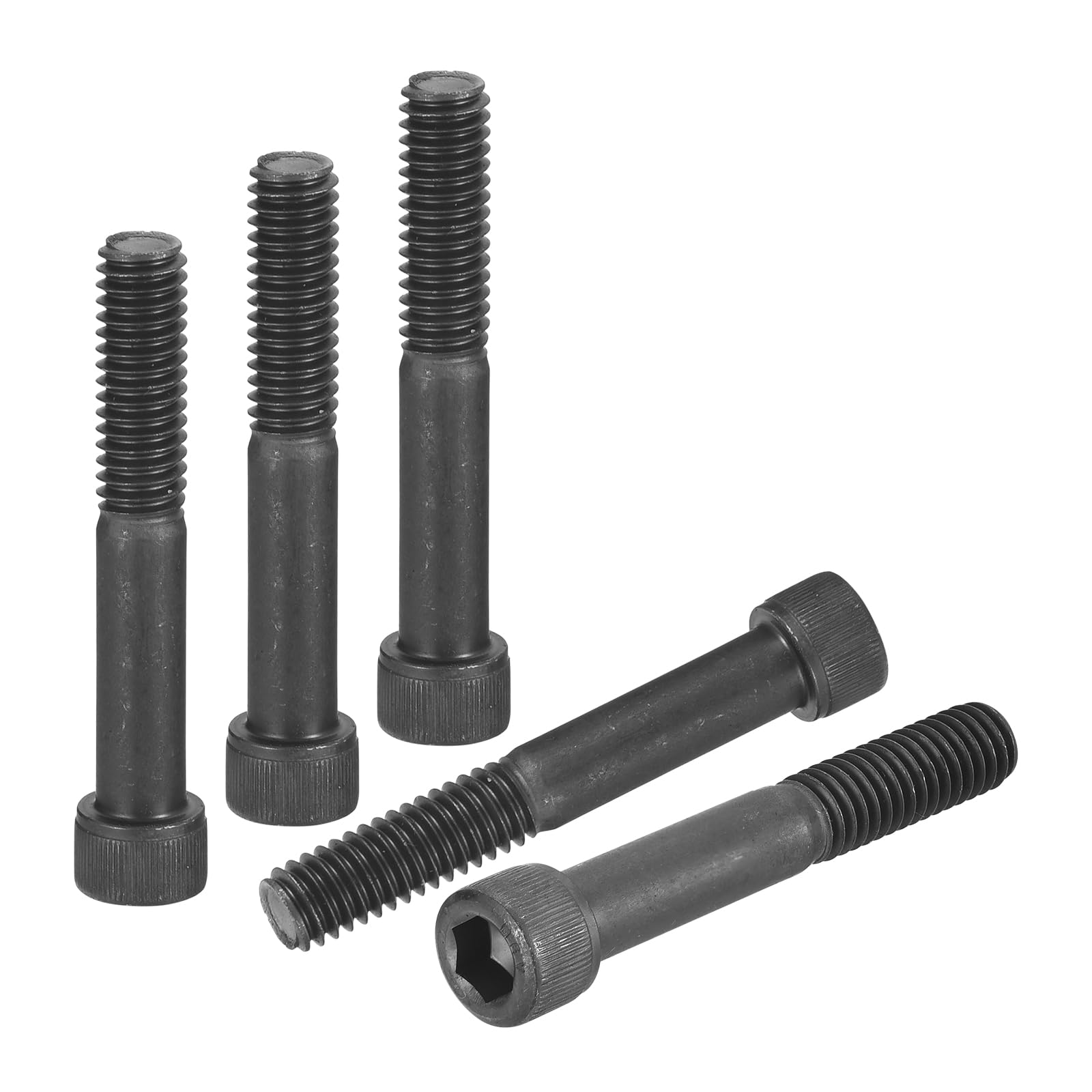 DTGN 5/16"-18x1-3/4" Socket Head Cap Screws Bolts - 20Pack - Good for Road Bicycle, Mountain Bike, Auto, Motorcycle - Carbon Steel Hex Head Metric Screws, Black