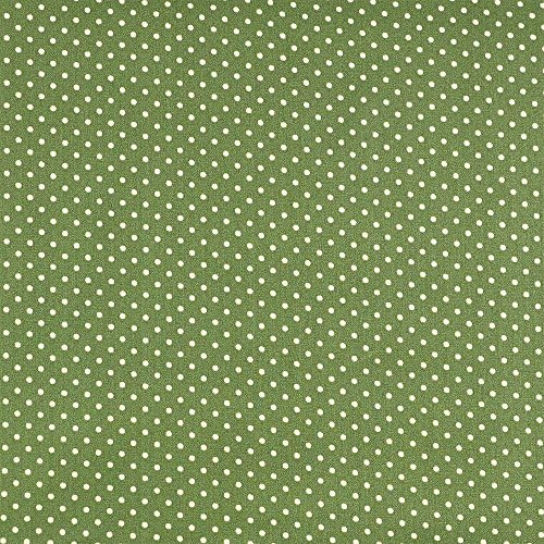 Green Polka Dot Fabric 100% Cotton Upholstery Quilting Craft Fabric for Quilt Pattern, Sewing, Curtain, Home Decor and Patchwork Projects - (Price per /QUARTER Meter)