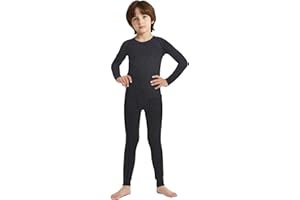 LANDUNSI Boys Hockey Base Layer Kids Thermal Underwear Set Long Sleeve Top and Leggings Set Compression Shirt Tights