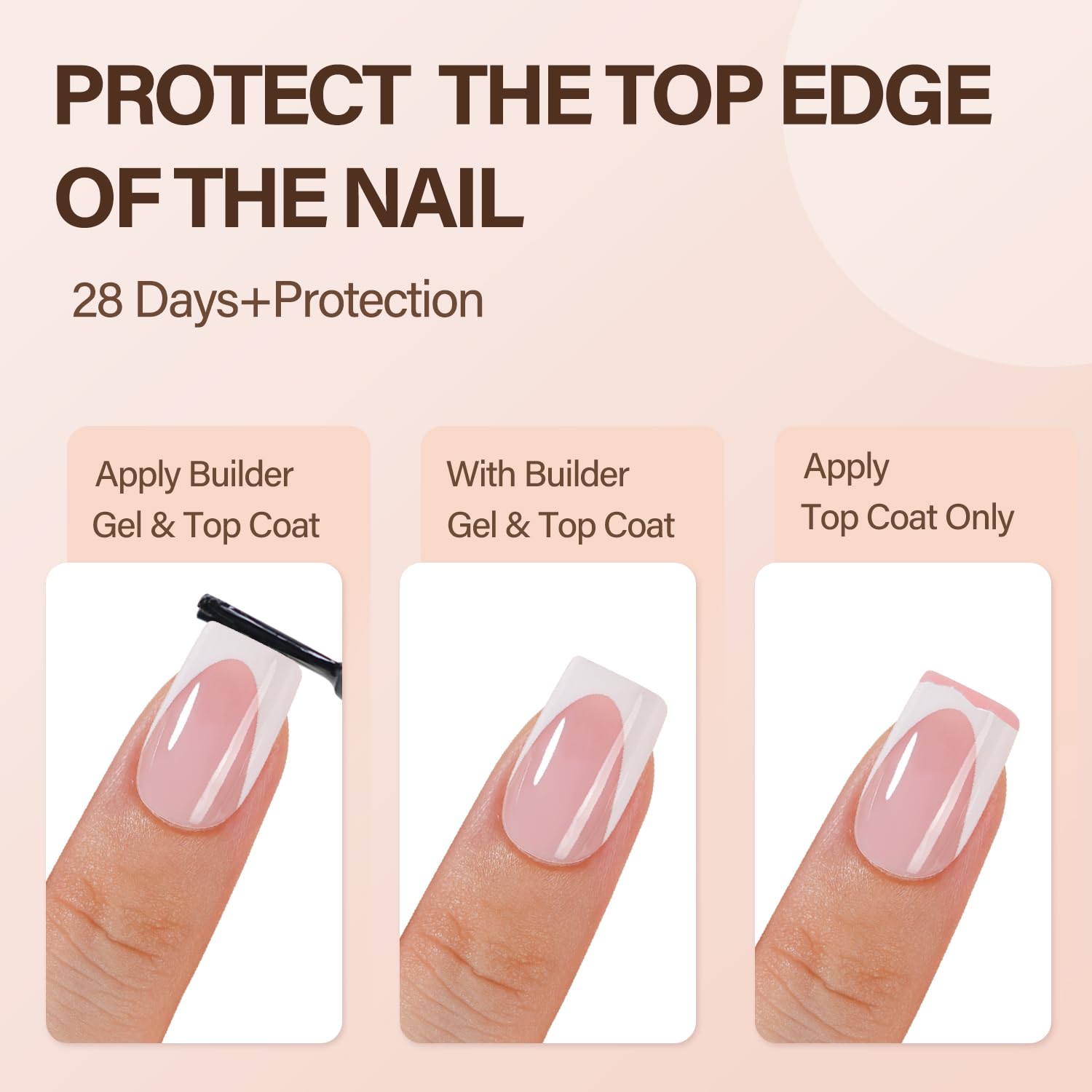 Vansiho Deep French Gel Nail Tips, 150Pcs Short Square Gel Nail Tips, Pink French Tips Press on Nails, Soft Gel Nails French Square Gel Tips, Fake Nails for Nail Art DIY 15 Sizes - Image 5