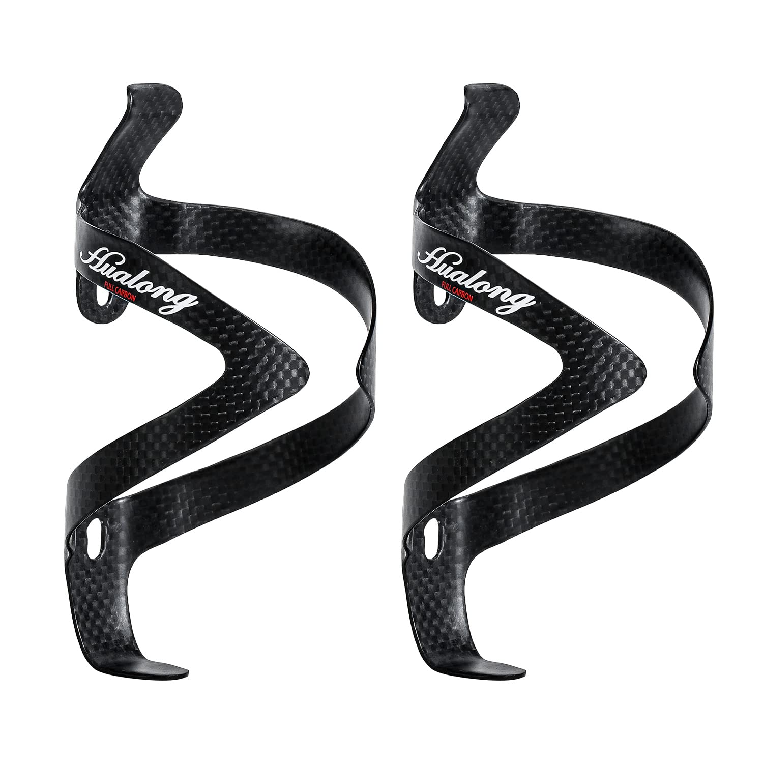RongXuan 3K Full Carbon Bicycle Bottle Holder Ultralight and Strong Water Bottle Holder Cup Holder for Road Bike MTB Cycling Pack of 2