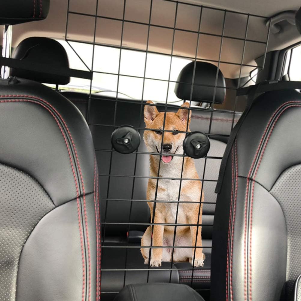 KOOLTAIL Dog Car Barrier - Front Seat Pet Vehicle Barriers Adjustable Steel, Safety Guaranteed Dogs and Passengers for Cars＆SUV's, for Small and Medium Dogs : Pet Supplies