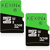 KEXIN 32GB Micro SD Card Micro SDHC UHS-I Memory Cards Class 10 High Speed TF Card, C10, U1, 32 GB 2 Pack