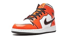 Jordan Big Kid's 1 Mid SE Turf Orange/Black-White