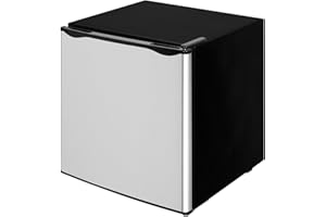 Fox Shack 1.7 Cu Ft Small Fridge with Freezer, Low noise, Energy-efficient, Countertop Refrigerator, Single Door Refrigerator for Apartment, Dorm, Kitchens, Office and Bedroom