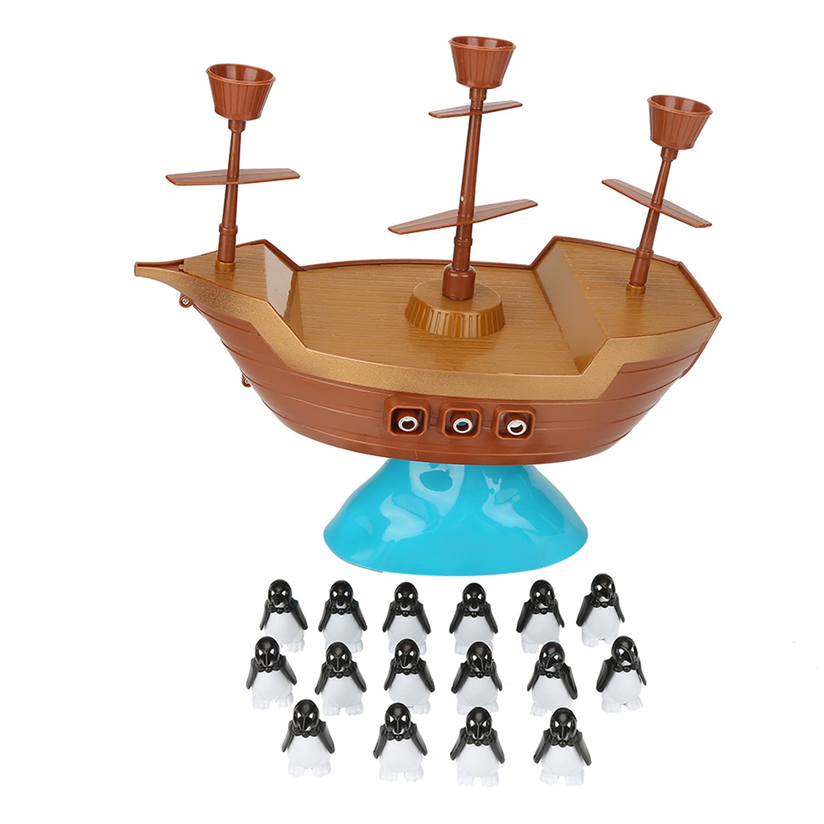 Desktop Pirate Boat Penguin Balance Game Dont Rock The Boat Kids Action Game Birthday Gifts for Children Over Fourteen Years of Age