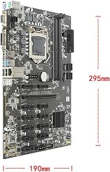 Zunedhys B250 BTC Mining Motherboard 12 PCIE LGA 1151 DDR4 16G RAM SATA3.0 6PIN view 8