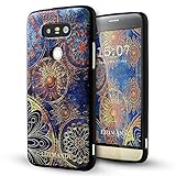 lg g5 case,Lizimandu soft TPU textured pattern Case for lg g5(Blue Flower)