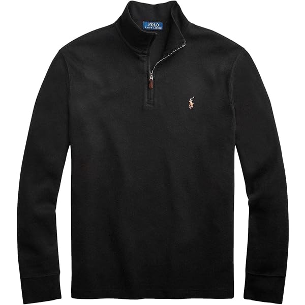 Polo Ralph Lauren Mens Classic Estate-Rib Quarter-Zip Pullover