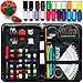 Evergreen Art Supply Sewing Kit Includes 40 Spools of Thread, All You Need, & More! Perfect as a Beginner Sewing Kit, Travel Sewing Kit, Campers, Emergency Sewing Kit & More!