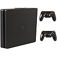 HIDEit Mounts 4S Bundle, Wall Mounts for PS4 Slim and Controllers, Steel Wall Mount for PlayStation 4 Slim and 2 Controller Mounts to Safely Store Your PS4 Slim and PlayStation Controller