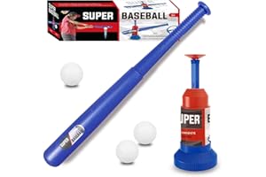 Baoswi Toddlers Baseball Tball Set Toy Adjustable Bat Outdoor Play Sport Toy for Boys Girls Kids Baseball tee Outdoor Toys Boys