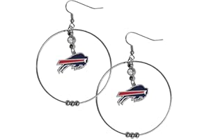 Siskiyou Sports NFL 2-Inch Hoop Earrings