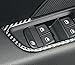 wroadavee Carbon Fiber Inner Car Door Window Switch Cover Trim for Audi A3 S3 2014-2018