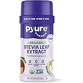 Pyure Organic Stevia Extract Powder, 100% Pure Stevia Leaf Extract, No Fillers, Sugar-Free, Keto, Paleo, Diabetic Friendly, Zero Calorie, 300x Sweeter Than Sugar, 1,000 Servings, USDA Organic