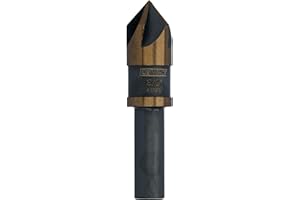 DEWALT 3/8 in. High-Speed Steel Countersink Drill Bit, Black and Gold, 82 Deg. Countersink Cutter (DWAMDB24CS)
