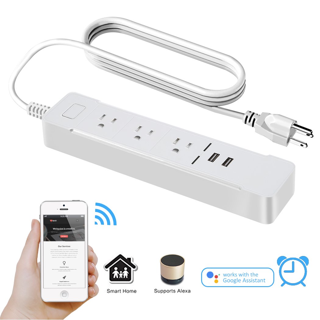 Amazoncom Smart Power Strip SIEGES WiFi Multi Outlet Socket Surge
