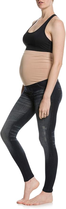 maternity denim look leggings