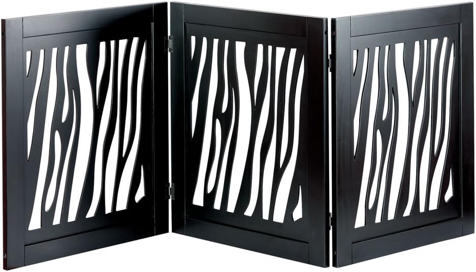 DIE-CUT 3 PANEL ADJUSTABLE WOOD PET GATE