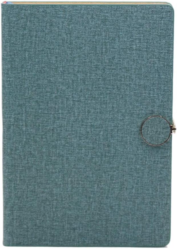 Fine Linen Covered Journal Ruled Notebook,5.5"x8.2",200Pages (100 Sheets),Lined Ruled Writing Notebook(green)