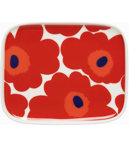 marimekko - Hinoiro MARIMEKKO PIENI UNIKKO FLORAL APRON White Red Poppy 064161