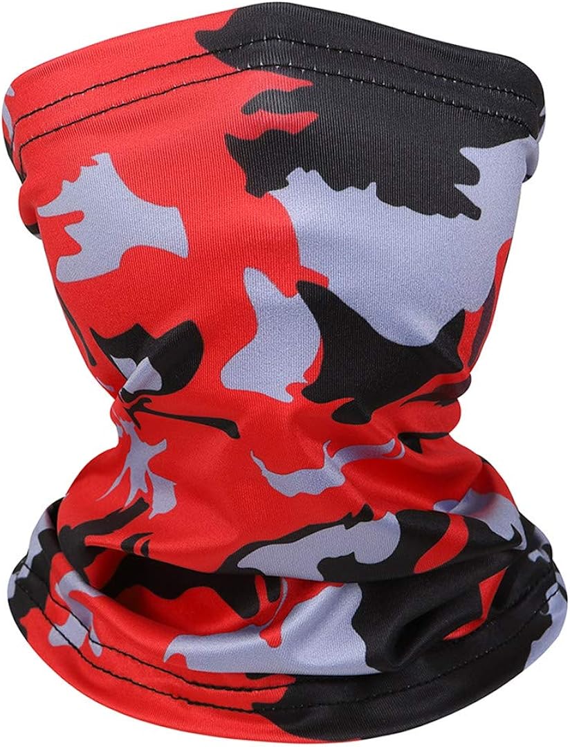 Kids Neck Gaiters Face Cover Balaclava Bandanas Face Covering for Children Summer Neck Gaiter 4PCS Group 1: Clothing