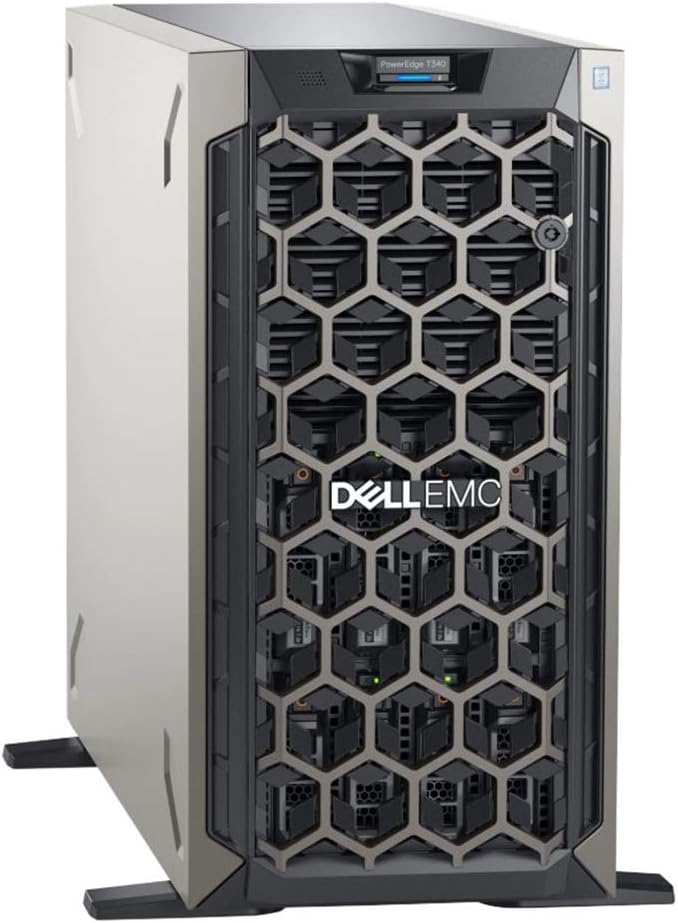 Dell PowerEdge T340 Tower Server, Windows 2016 Standard OS, Intel Xeon E-2124 Quad-Core 3.3GHz 8MB, 32GB DDR4 RAM, 16TB Storage, RAID, Single PSU