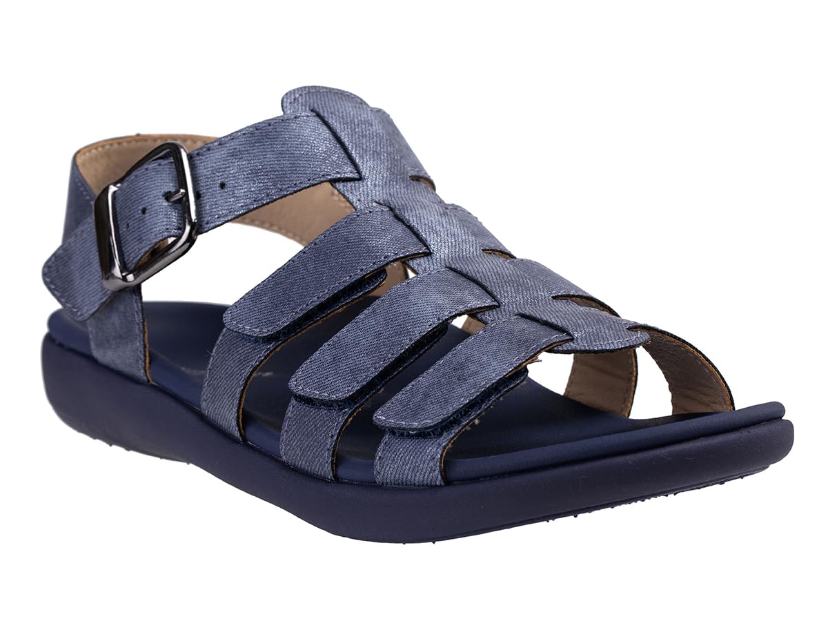 REVITALIGN Women’s Verona Shimmer, Denim, 9.5 Wide