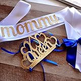Royal Prince Baby Shower Decorations. Queen Crown and Sash combo for Mom to Be.