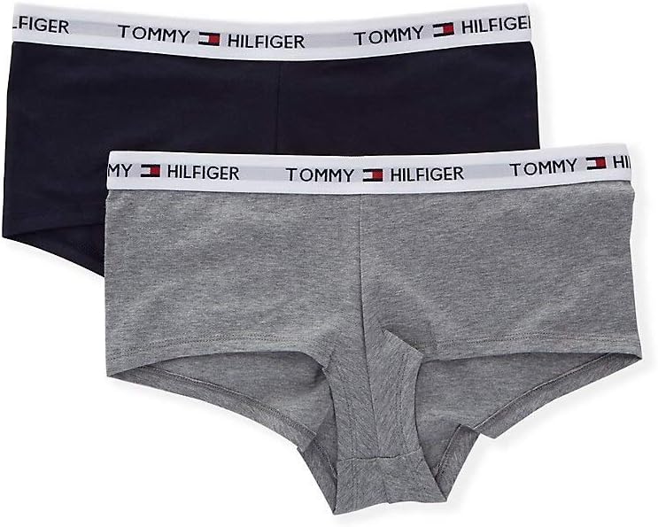 Tommy Hilfiger Women's Underwear Cotton Boyshort Panty, Single