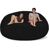 Sofa Sack 3-Foot Memory Foam Bean Bag Chair – Medium Size, Soft Microfiber Cover, Dark Green