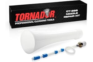 Tornador Nozzle Repair Kit – Compatible with Z-010 Classic & Z-014 Blow Out Tool – Includes CT-100 Plastic Cone, CT-101 Weighted Tube, CT-102 Washer – Restore Air Pressure & Cleaning for Car Detailing
